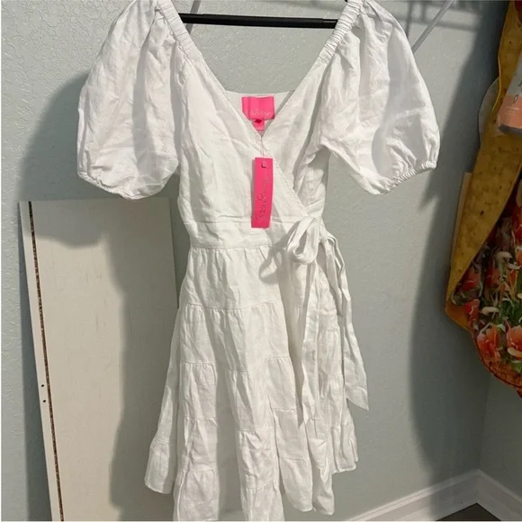 Lilly Pulitzer Iralee short sleeve linen dress - Picture 4 of 6